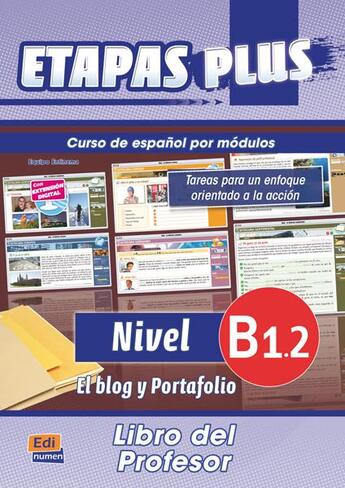 Couverture du livre « Etapas plus : B1.2 ; libro del profesor » de Sonia Eusebio Hermira et Isabel De Dios Martin aux éditions Edinumen