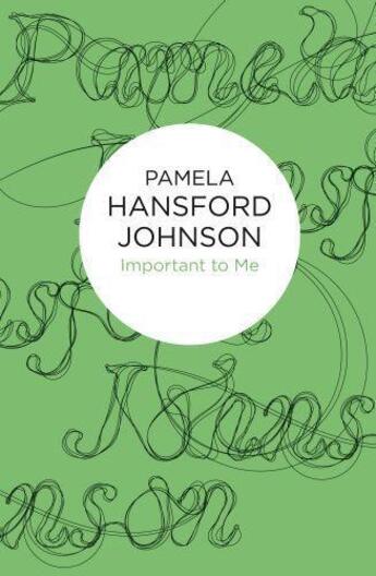 Couverture du livre « Important to Me » de Johnson Pamela Hansford aux éditions Macmillan Bello Digital