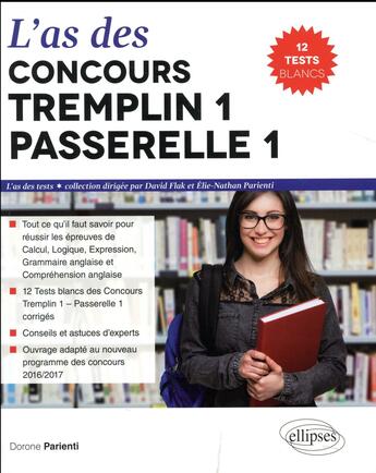 Couverture du livre « L as des concours tremplin 1 / passerelle 1 » de Dorone Parienti aux éditions Ellipses