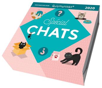 Couverture du livre « Quizmaniaks ; spécial chats (édition 2020) » de Yiannis Lhermet aux éditions Editions 365