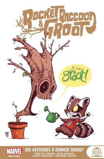 Couverture du livre « Rocket Rracoon & Groot : des histoires à dormir debout » de Skottie Young et Filipe Andrade et Walsh Michael et Nick Kocher aux éditions Panini