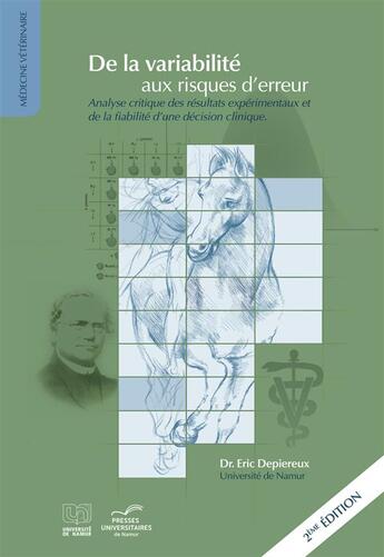 Couverture du livre « De la variabilité aux risques d'erreur (2e édition) » de Eric Depiereux aux éditions Pu De Namur