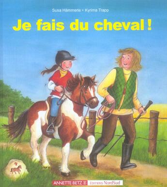 Couverture du livre « Je fais du cheval » de Hammerle/Trapp aux éditions Nord-sud