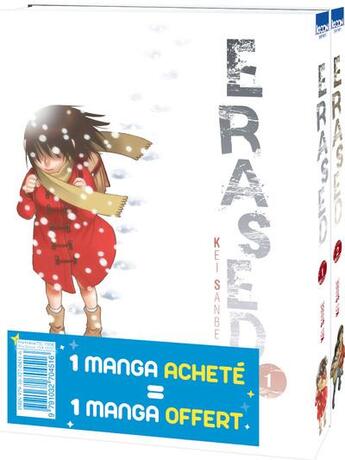 Couverture du livre « Erased : Intégrale Tomes 1 et 2 » de Kei Sanbe aux éditions Ki-oon