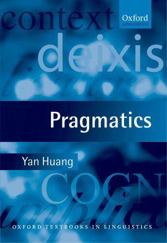 Couverture du livre « Pragmatics » de Huang Yan aux éditions Oup Oxford