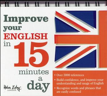 Couverture du livre « Improve your english in 15 minutes a day » de Helen Exley aux éditions Exley