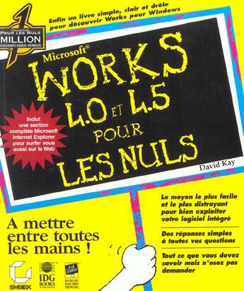 Couverture du livre « Works 4.0 et 4.5 pour les nuls » de David Kay aux éditions Eska