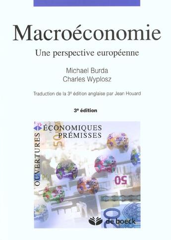 Couverture du livre « Macroeconomie une perspective europeenne » de Burda... aux éditions De Boeck