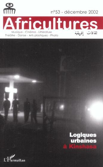 Couverture du livre « Logiques urbaines à Kinshasa » de  aux éditions L'harmattan