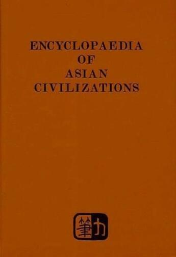 Couverture du livre « Encyclopaedia of asian civilizations t.8 » de Louis Frederic aux éditions Nouvelles Editions Place