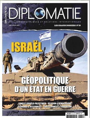 Couverture du livre « Diplomatie gd n 39 israel juin/juillet 2017 » de  aux éditions Diplomatie