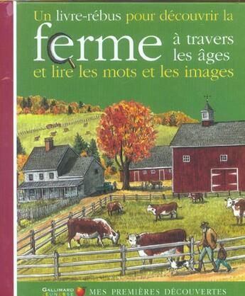 Couverture du livre « La ferme a travers les ages » de Maurice Pommier aux éditions Gallimard-jeunesse