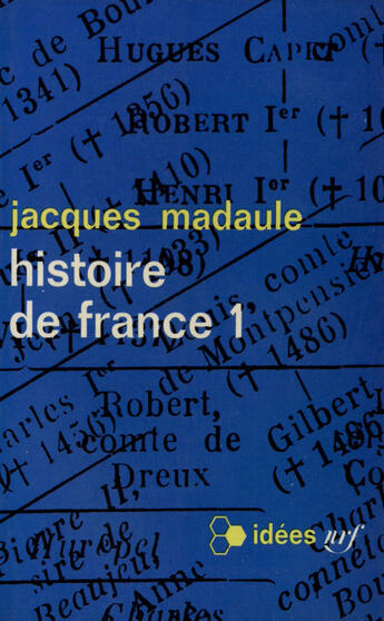 Couverture du livre « Histoire De France T1 » de Jacques Madaule aux éditions Gallimard