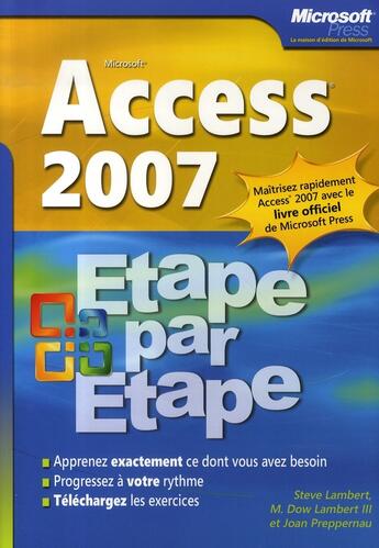 Couverture du livre « Access 2007 » de Lamberts-S+D aux éditions Microsoft Press