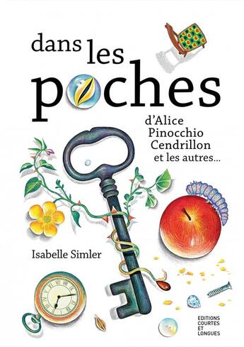 Couverture du livre « Dans les poches d'Alice, Pinocchio, Cendrillon et les autres... » de Isabelle Simler aux éditions Courtes Et Longues