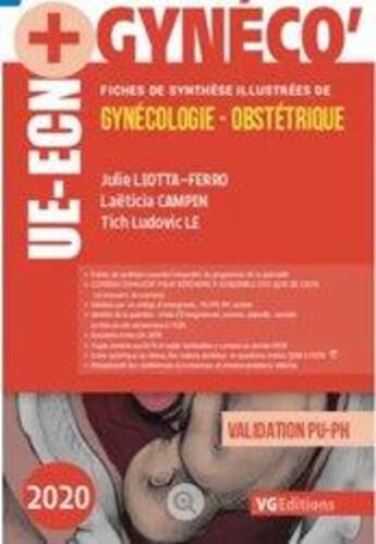 Couverture du livre « UE ECN+ GYNÉCOLOGIE OBSTÉTRIQUE » de Liotta-Ferro aux éditions Vernazobres Grego