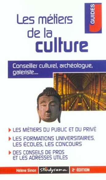 Couverture du livre « Les metiers de la culture » de  aux éditions Studyrama