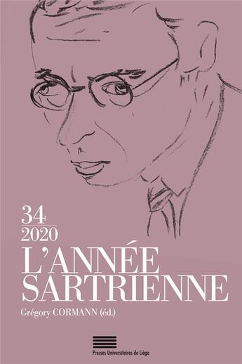 Couverture du livre « L'annee sartrienne 34. 34 » de Grégory Cormann aux éditions Pulg