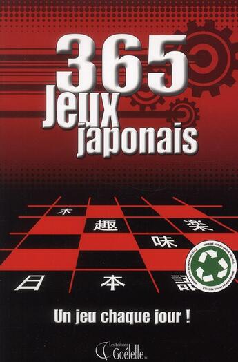 Couverture du livre « 365 jeux japonais ; un jeu chaque jour ! » de  aux éditions Goelette
