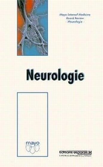 Couverture du livre « Neurologie » de Frank Rubino aux éditions Espaces 34