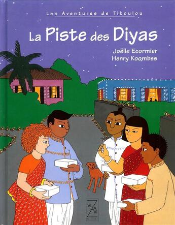 Couverture du livre « LES AVENTURES DE TIKOULOU ; la piste des Diyas » de Joelle Ecormier et Henry Koombes aux éditions Cdmc Ivry