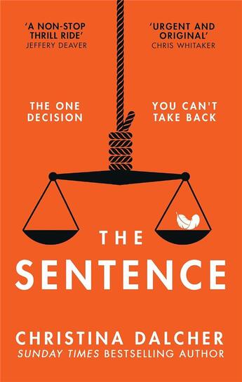 Couverture du livre « The sentence » de Christina Dalcher aux éditions Harper Collins Uk