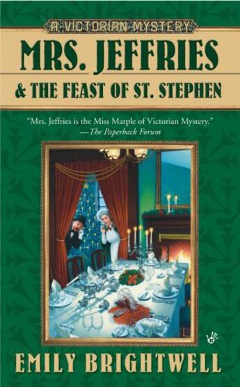 Couverture du livre « Mrs. Jeffries and the Feast of St. Stephen » de Brightwell Emily aux éditions Penguin Group Us