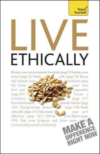 Couverture du livre « Live Ethically: Teach Yourself » de Macbride Peter aux éditions Hodder Education Digital