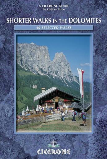 Couverture du livre « Ac - shorter walks in the dolomites » de G.Price aux éditions Cicerone Press