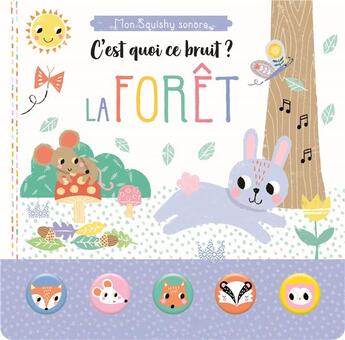 Couverture du livre « Mon squishy sonore : c'est quoi ce bruit ? la forêt » de Louise Anglicas aux éditions 1 2 3 Soleil