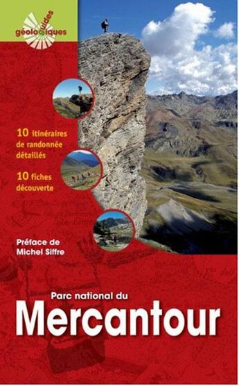 Couverture du livre « **mercantour guide geologique - parc national10 itineraires de randonnees » de  aux éditions Brgm