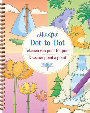 Couverture du livre « Mindful dot-to-dot : dessiner point à point » de Petra Theissen aux éditions Chantecler