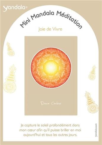 Couverture du livre « Mini yandala méditation ; joie de vivre » de  aux éditions Dg-exodif