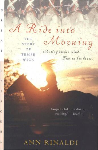 Couverture du livre « A Ride into Morning » de Rinaldi Ann aux éditions Houghton Mifflin Harcourt