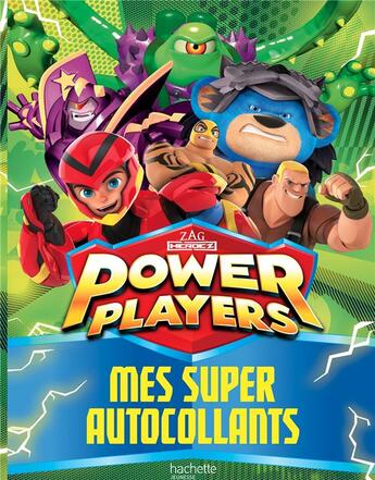 Couverture du livre « Power players-mes super autocollants » de  aux éditions Hachette Jeunesse