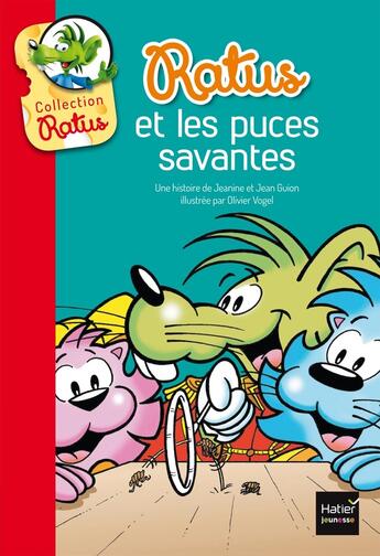 Couverture du livre « Ratus et les puces savantes » de Jeanine Guion et Jean Guion et Olivier Vogel aux éditions Hatier