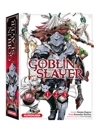 Couverture du livre « Goblin slayer : coffret Tomes 1 à 3 » de Kumo Kagyu et Kousuke Kurose aux éditions Kurokawa