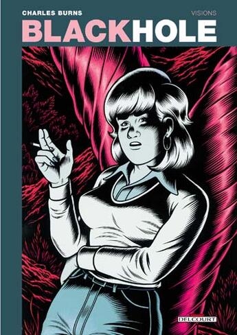 Couverture du livre « Black hole t.3 ; visions » de Charles Burns aux éditions Delcourt