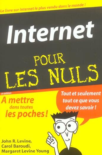 Couverture du livre « Internet » de John-R Levine et Margaret Levine Young aux éditions First Interactive