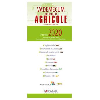 Couverture du livre « Vademecum ; de l'entreprise agricole (édition 2020) » de  aux éditions Arnaud Franel