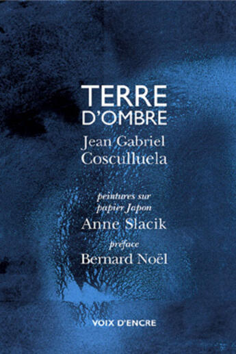 Couverture du livre « Terre d'ombre » de Anne Slacik et Jean Gabriel Cosculluela aux éditions Voix D'encre