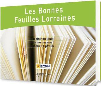 Couverture du livre « Les bonnes feuilles lorraines t.1 » de  aux éditions Gerard Klopp