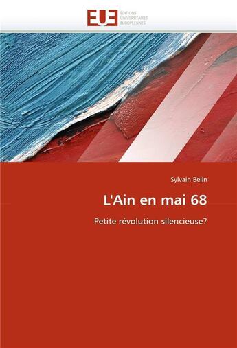 Couverture du livre « L'ain en mai 68 » de Belin-S aux éditions Editions Universitaires Europeennes