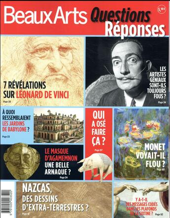 Couverture du livre « Questions/Reponses : Les Grands Mysteres De L'Art (Tp) » de  aux éditions Beaux Arts Editions