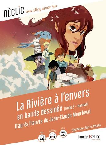 Couverture du livre « La rivière à l'envers Tome 2 : Hannah » de Jean-Claude Mourlevat et Gaelle Brodhag aux éditions Belin Education