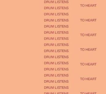 Couverture du livre « Drum listens to heart » de  aux éditions Dap Artbook