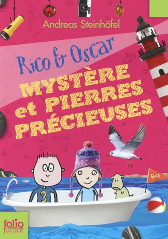 Couverture du livre « Rico et Oscar Tome 3 ; mystère et pierres précieuses » de Andreas Steinhofel aux éditions Gallimard-jeunesse