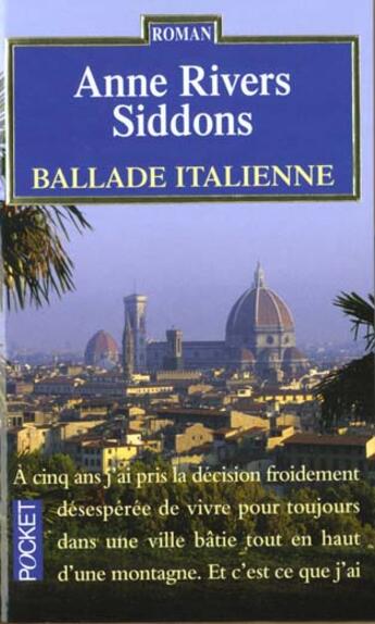 Couverture du livre « Ballade Italienne » de Anne Rivers-Siddons aux éditions Pocket