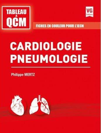 Couverture du livre « Tableau a qcm cardiologie pneumologie » de Mertz P. aux éditions Vernazobres Grego