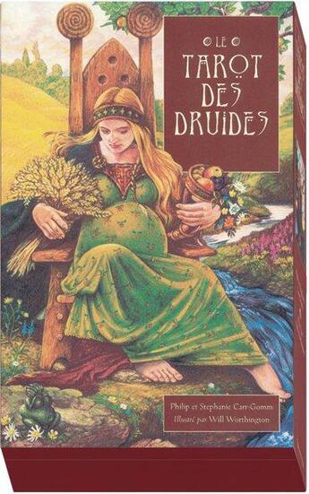 Couverture du livre « Le tarot des druides ; coffret » de Philip Carr-Gomm et Stephanie Carr-Gomm aux éditions Vega